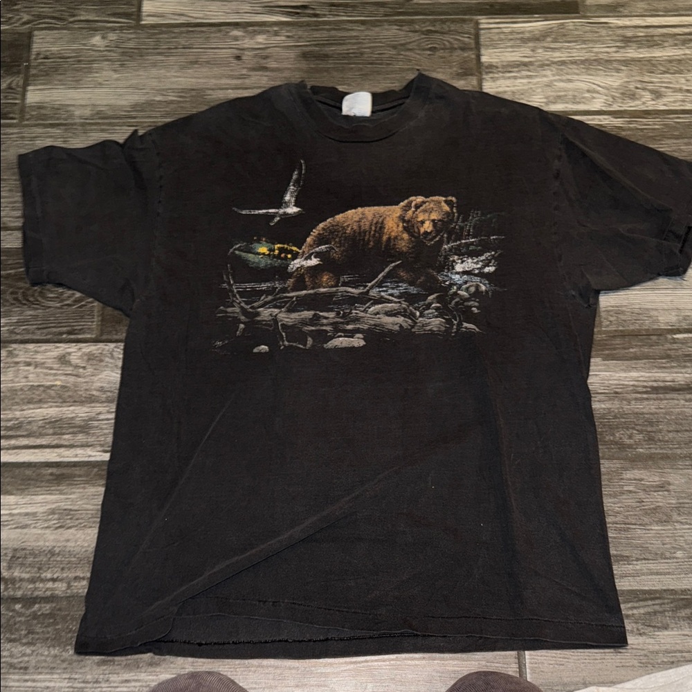 Vintage single stitch grizzly bear 90s nature shirt xl  Graphic T-Shirt